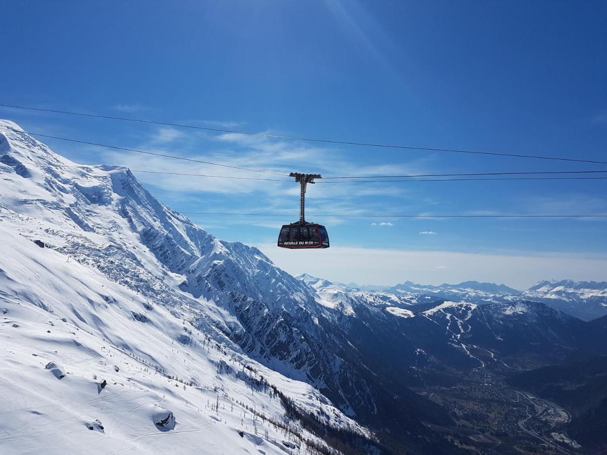 Vue Magique En Hypercentre Avec Parking Privatif Chamonix Mont Blanc Exterior foto
