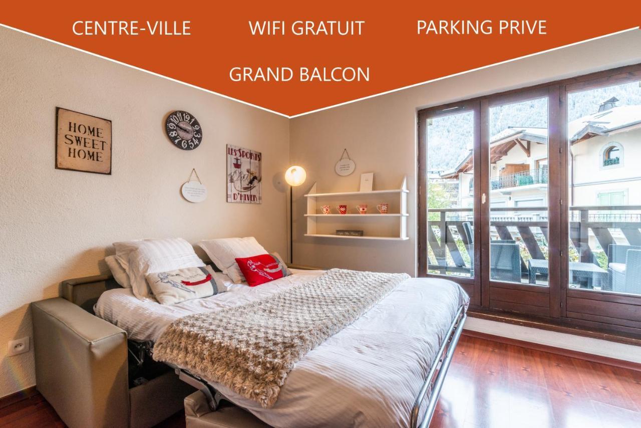 Vue Magique En Hypercentre Avec Parking Privatif Chamonix Mont Blanc Exterior foto